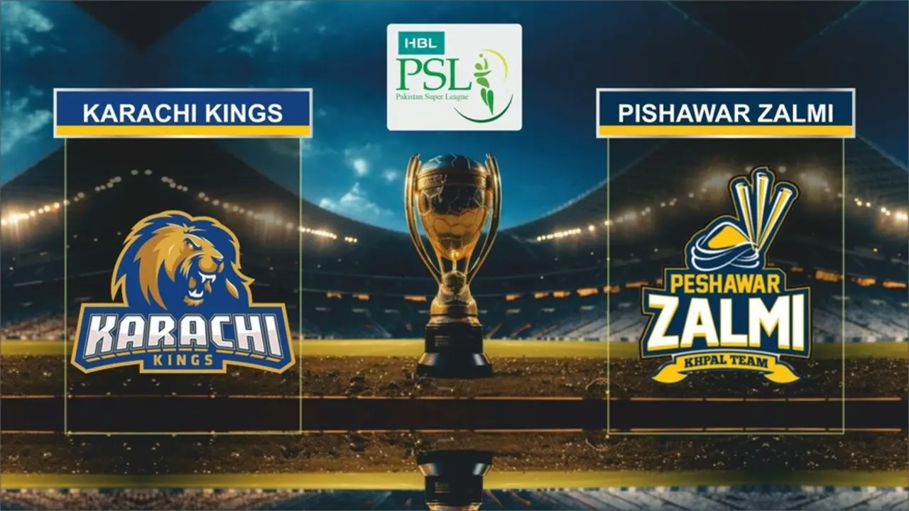 Action from Karachi Kings vs Peshawar Zalmi PSL 9 match, featuring key performances and thrilling moments.