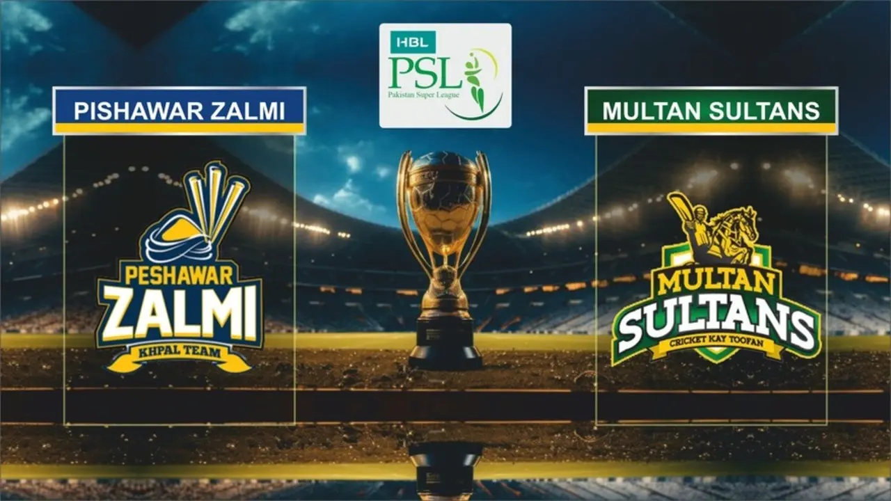 Action-packed moments from the PSL 9 match between Multan Sultans and Peshawar Zalmi